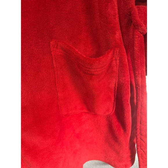 Lauren Ralph Lauren Red Bathrobe Tie Waist Embroidered RL Logo Size L - Picture 3 of 8